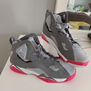 AIR JORDAN TRUE FLIGHT GIRLS 6Y PINK GRAY WHITE